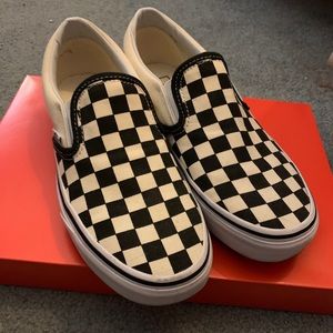 Checkerboard Slip-on Vans